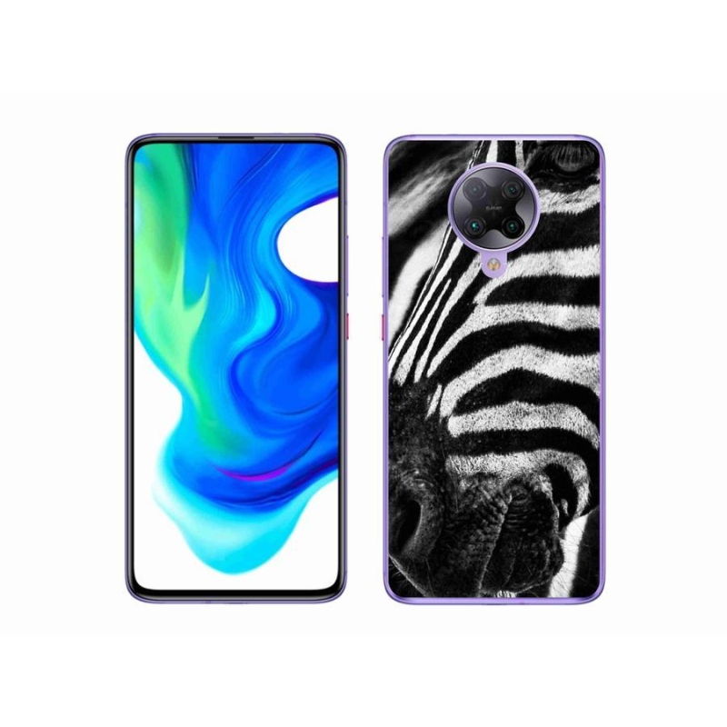 Gélový kryt mmCase na mobil Xiaomi Poco F2 Pro - zebra