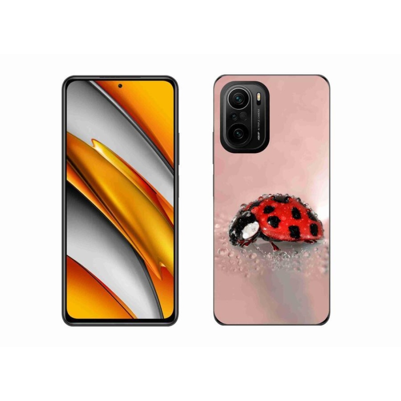 Gélový kryt mmCase na mobil Xiaomi Poco F3 - lienka