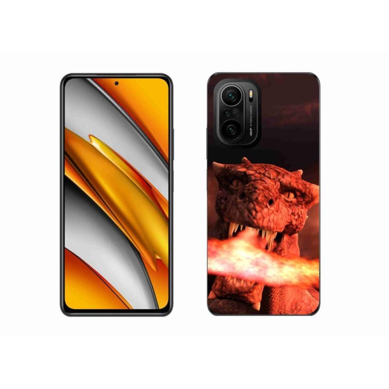 Gélový kryt mmCase na mobil Xiaomi Poco F3 - drak