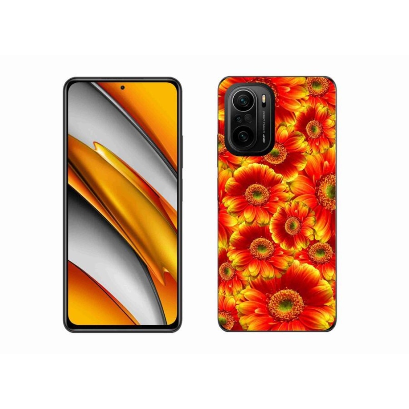 Gélový kryt mmCase na mobil Xiaomi Poco F3 - gerbera 1