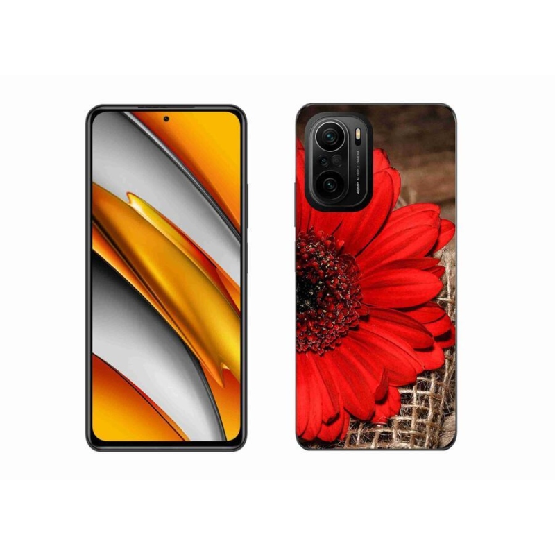 Gélový kryt mmCase na mobil Xiaomi Poco F3 - gerbera