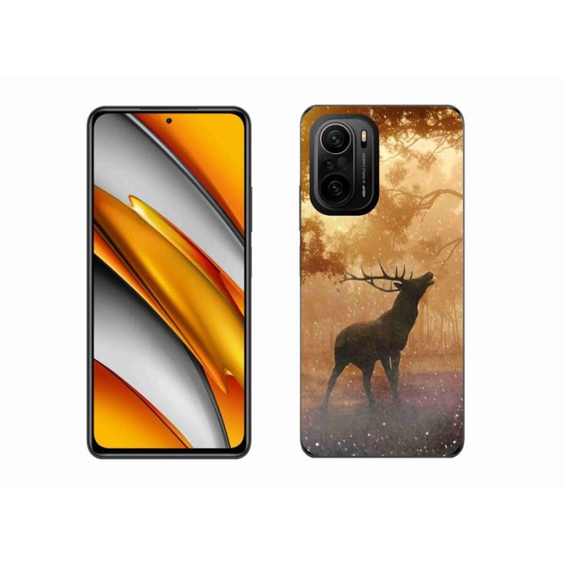 Gélový kryt mmCase na mobil Xiaomi Poco F3 - jeleň v ruji