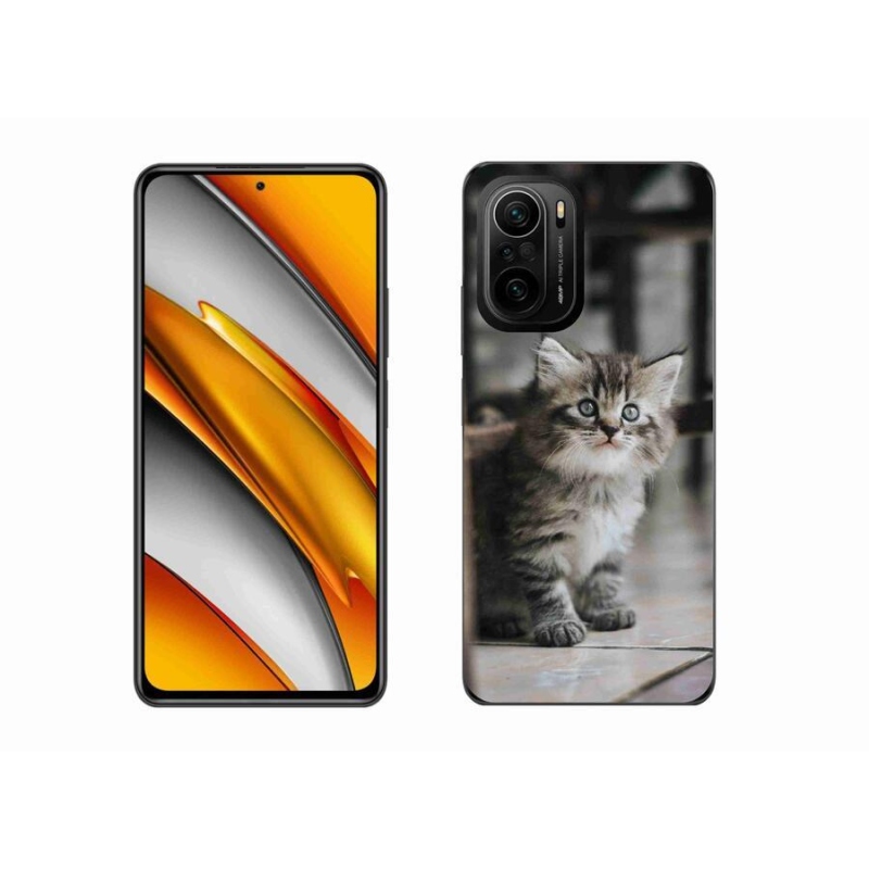 Gélový kryt mmCase na mobil Xiaomi Poco F3 - mačiatko