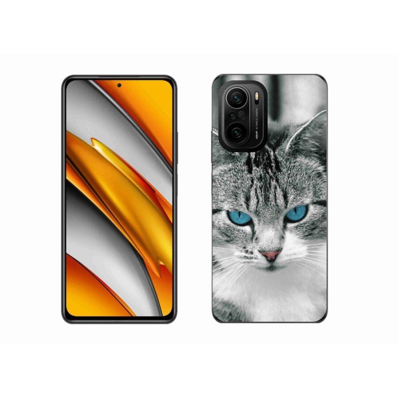 Gélový kryt mmCase na mobil Xiaomi Poco F3 - mačacie pohľad 1