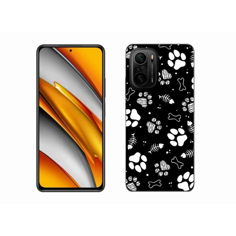 Gélový kryt mmCase na mobil Xiaomi Poco F3 - psie labky