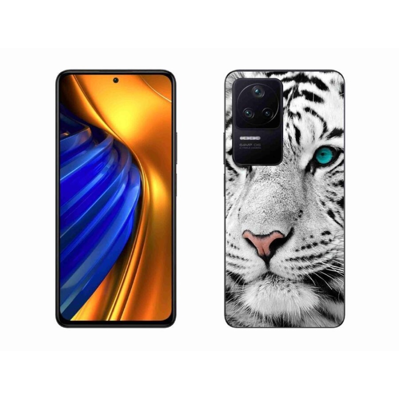 Gélový kryt mmCase na mobil Xiaomi Poco F4 - biely tiger