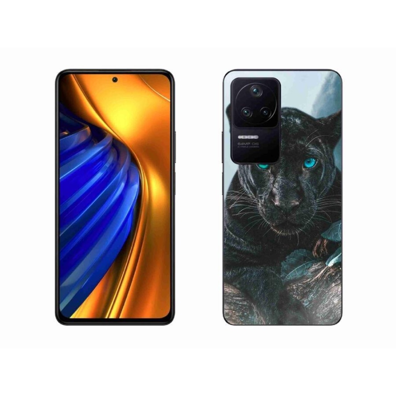 Gélový kryt mmCase na mobil Xiaomi Poco F4 - čierny panter