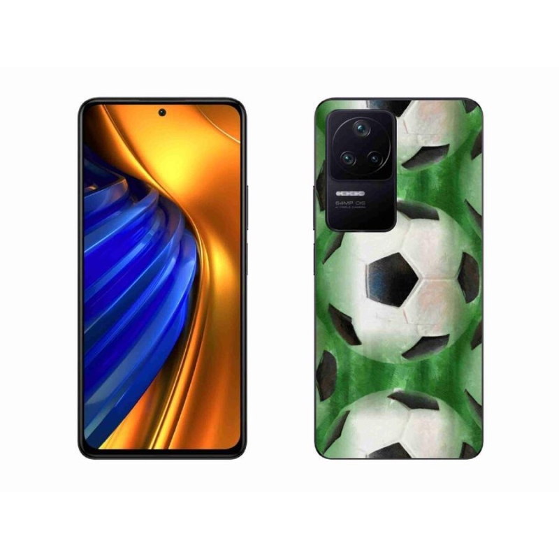 Gélový kryt mmCase na mobil Xiaomi Poco F4 - futbalová lopta