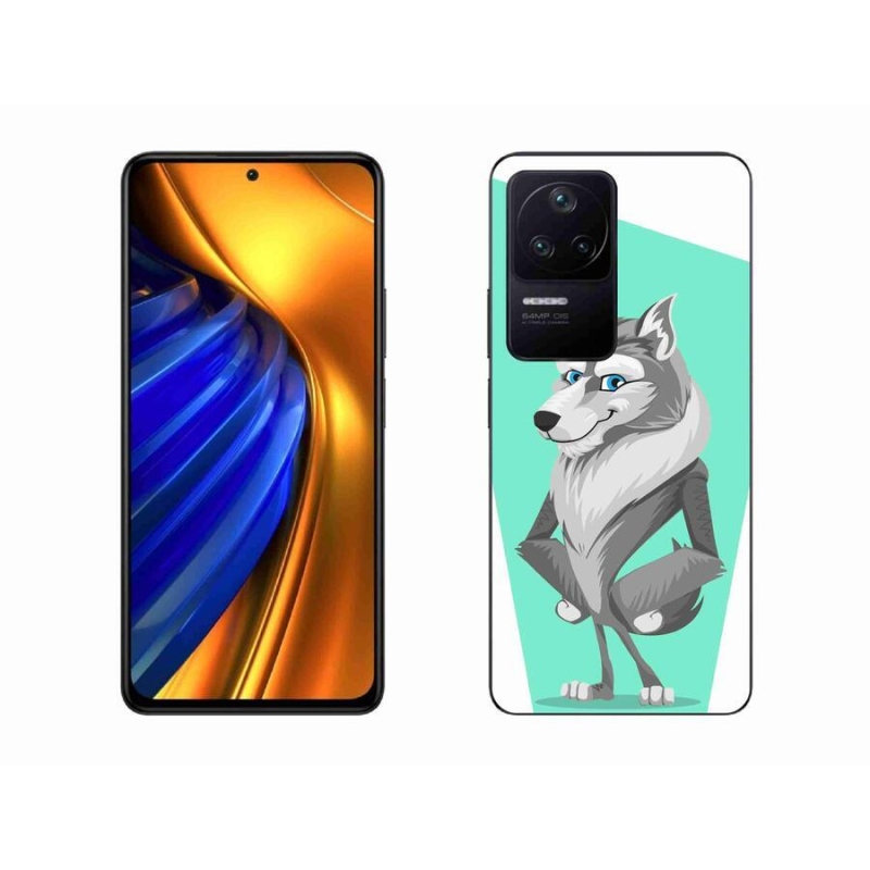 Gélový kryt mmCase na mobil Xiaomi Poco F4 - kreslený vlk