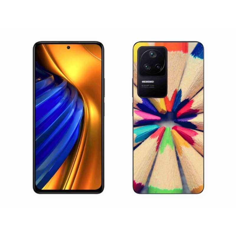 Gélový kryt mmCase na mobil Xiaomi Poco F4 - pastelky