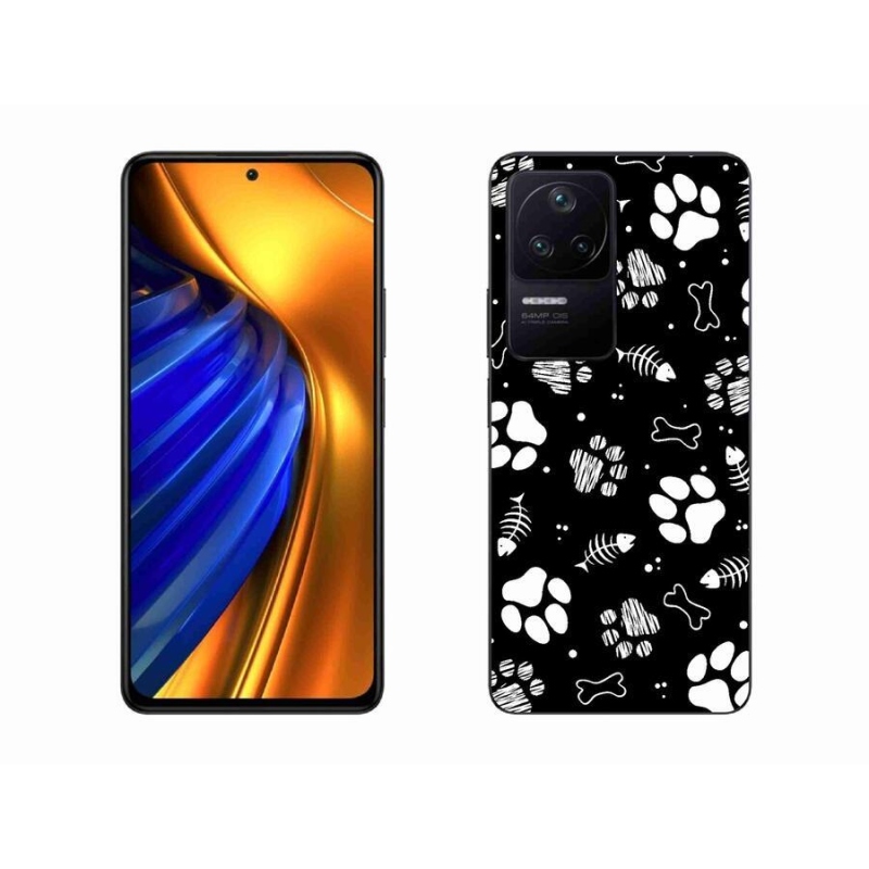 Gélový kryt mmCase na mobil Xiaomi Poco F4 - psie labky