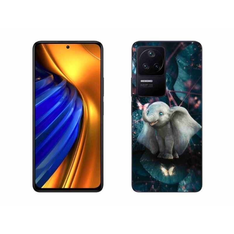 Gélový kryt mmCase na mobil Xiaomi Poco F4 - roztomilý slon