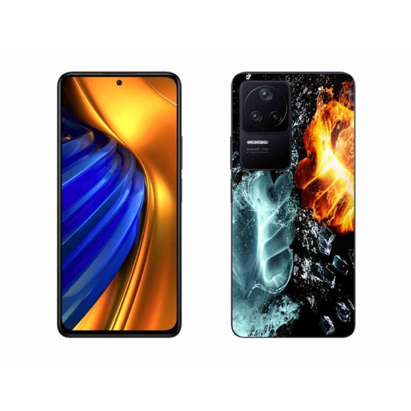 Gélový kryt mmCase na mobil Xiaomi Poco F4 - voda a oheň