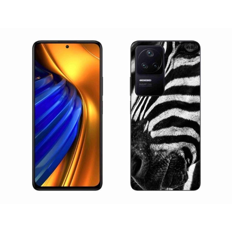 Gélový kryt mmCase na mobil Xiaomi Poco F4 - zebra