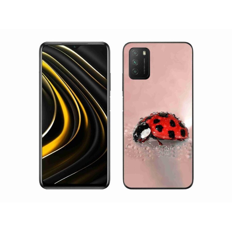 Gélový kryt mmCase na mobil Xiaomi Poco M3 - lienka