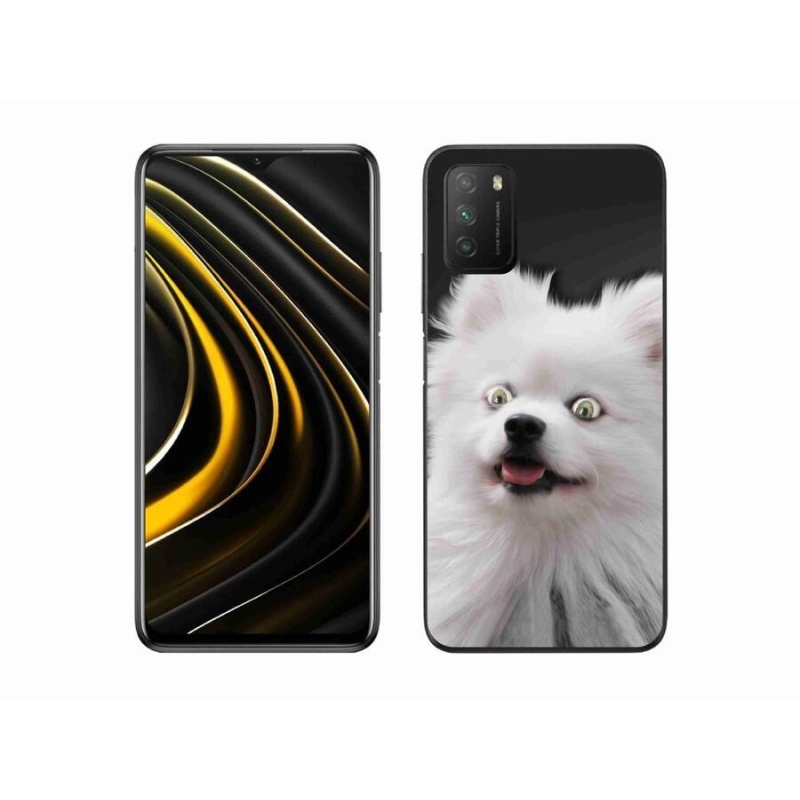 Gélový kryt mmCase na mobil Xiaomi Poco M3 - biely špic