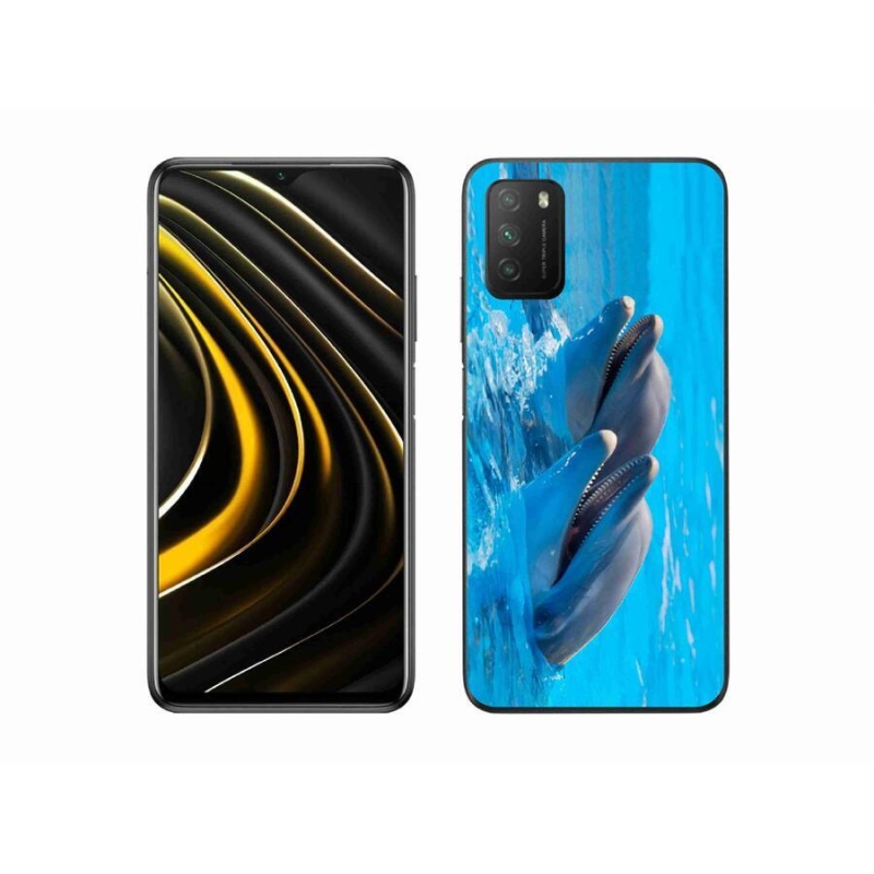 Gélový kryt mmCase na mobil Xiaomi Poco M3 - delfíny