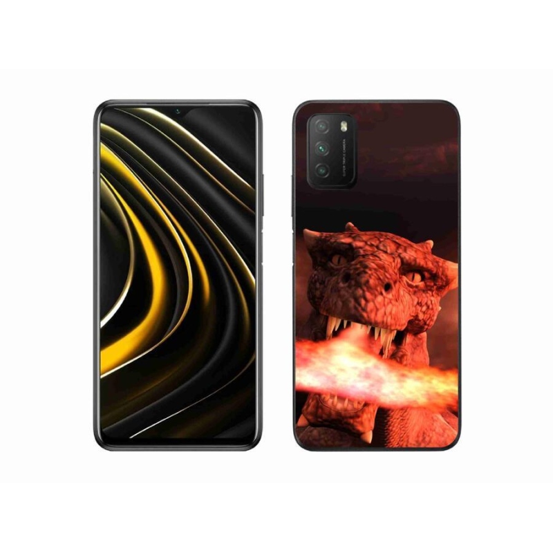 Gélový kryt mmCase na mobil Xiaomi Poco M3 - drak