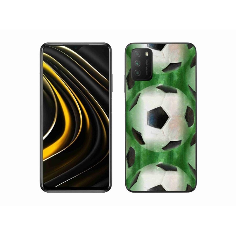 Gélový kryt mmCase na mobil Xiaomi Poco M3 - futbalová lopta