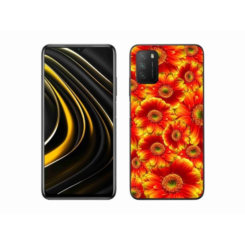 Gélový kryt mmCase na mobil Xiaomi Poco M3 - gerbera 1