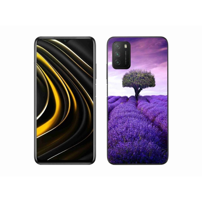 Gélový kryt mmCase na mobil Xiaomi Poco M3 - levanduľová lúka