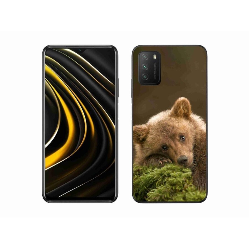 Gélový kryt mmCase na mobil Xiaomi Poco M3 - medveď