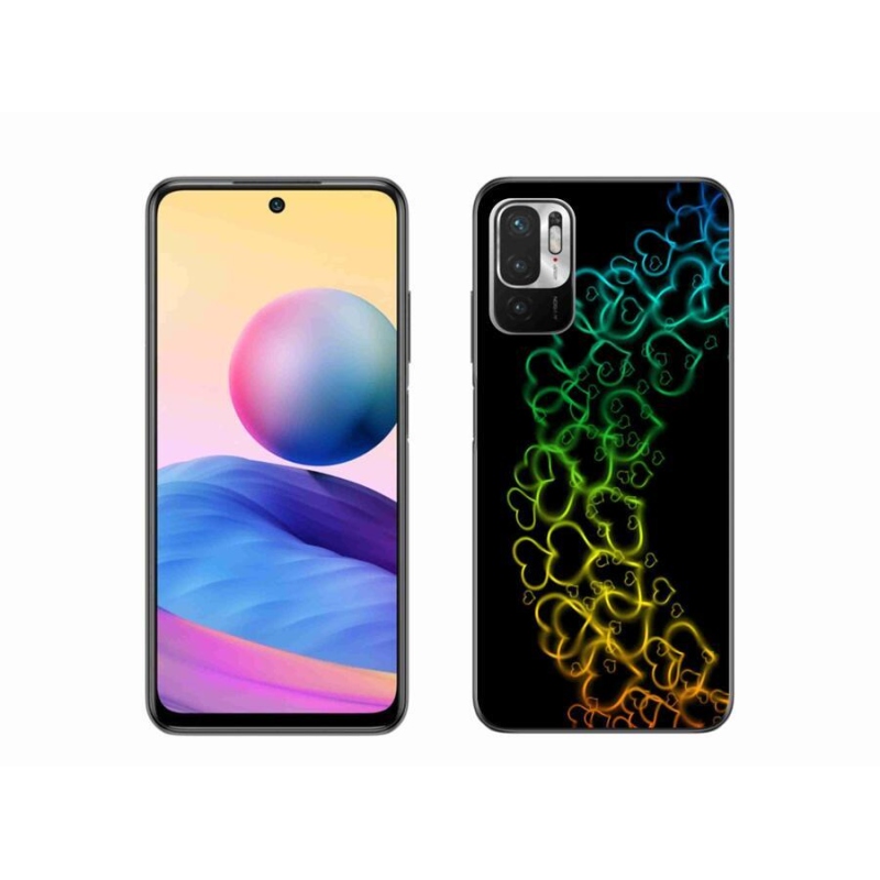 Gélový kryt mmCase na mobil Xiaomi Poco M3 Pro / 5G - farebná srdiečka