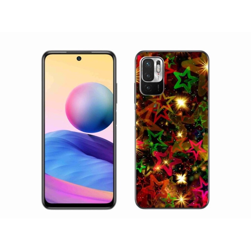 Gélový kryt mmCase na mobil Xiaomi Poco M3 Pro/5G - farebné hviezdičky