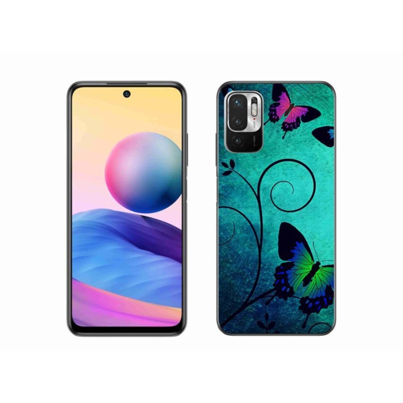 Gélový kryt mmCase na mobil Xiaomi Poco M3 Pro/5G - farební motýle