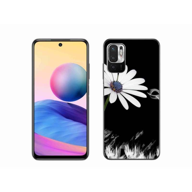 Gélový kryt mmCase na mobil Xiaomi Poco M3 Pro / 5G - biela kvetina