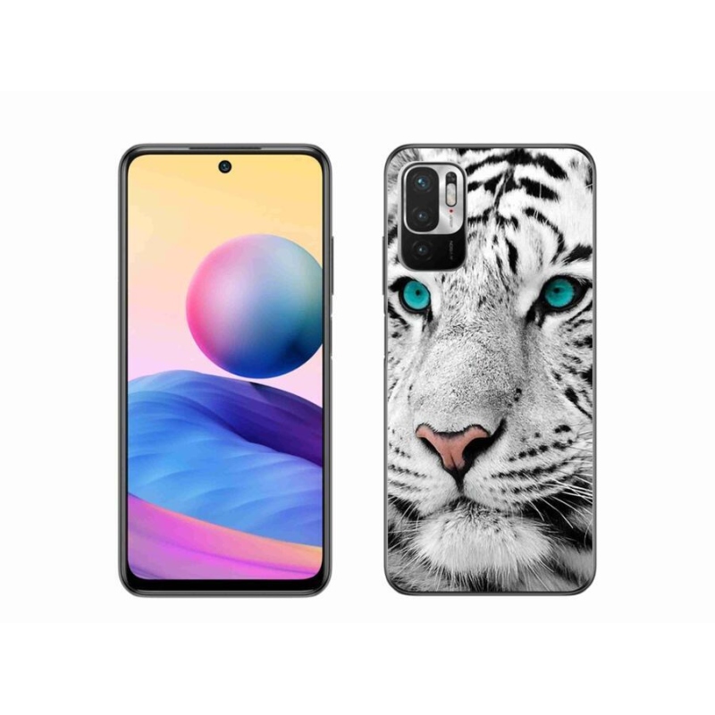 Gélový kryt mmCase na mobil Xiaomi Poco M3 Pro / 5G - biely tiger