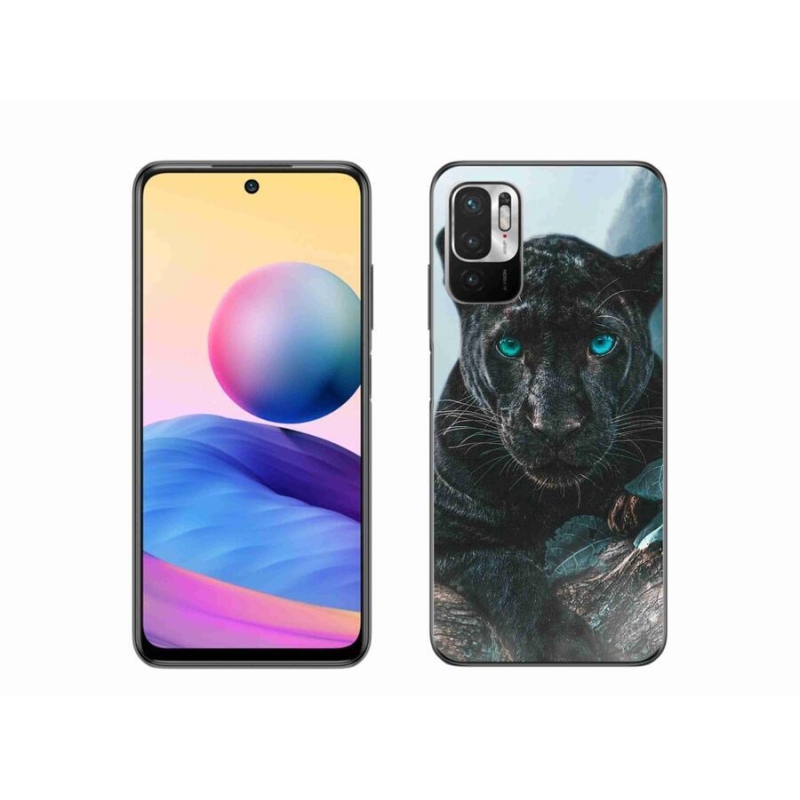 Gélový kryt mmCase na mobil Xiaomi Poco M3 Pro/5G - čierny panter