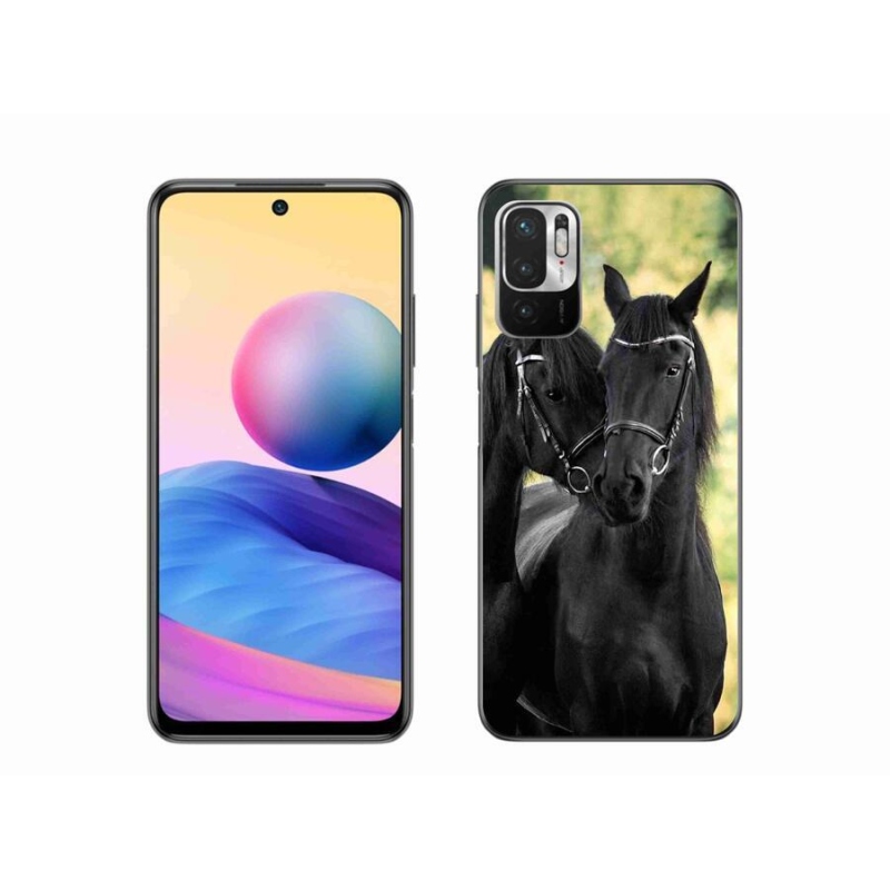 Gélový kryt mmCase na mobil Xiaomi Poco M3 Pro/5G - dva čierne kone