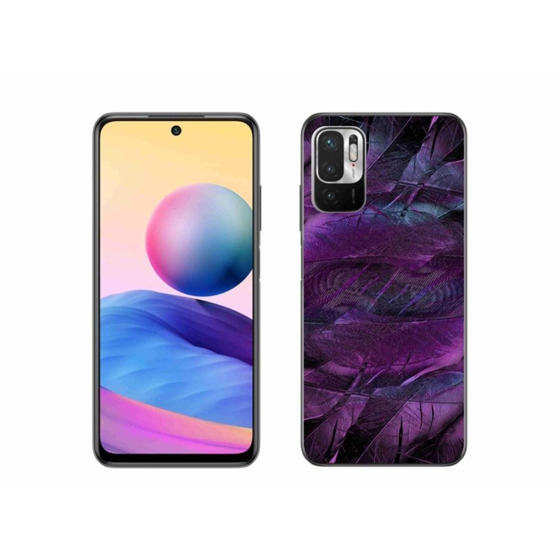 Gélový kryt mmCase na mobil Xiaomi Poco M3 Pro / 5G - fialová pierka