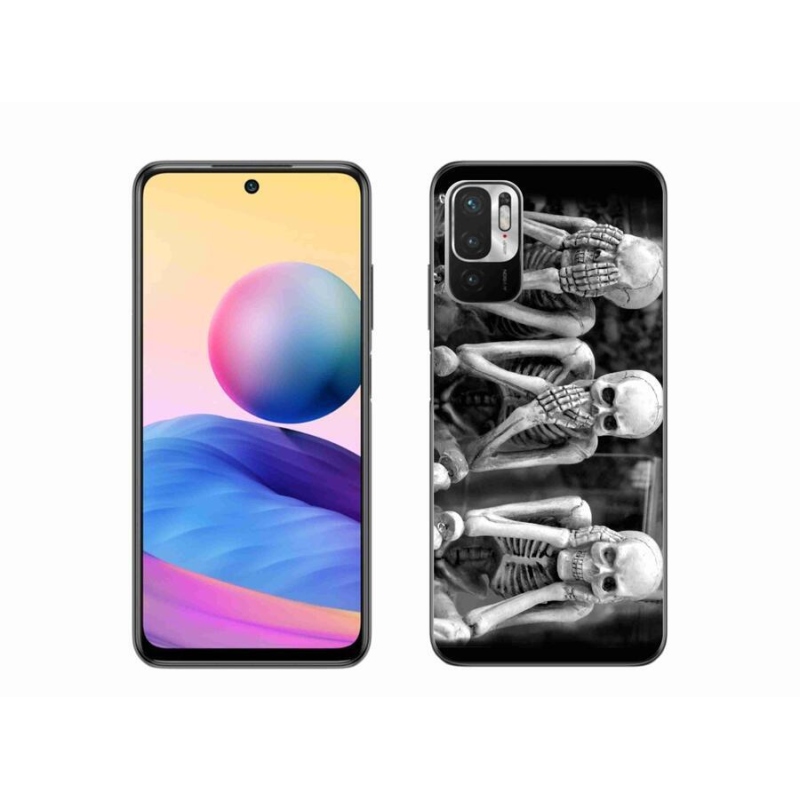 Gélový kryt mmCase na mobil Xiaomi Poco M3 Pro/5G - kostlivci