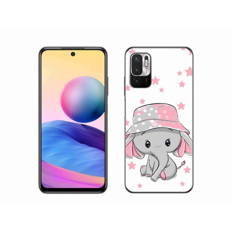 Gélový kryt mmCase na mobil Xiaomi Poco M3 Pro / 5G - ružový slon