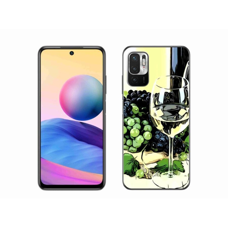Gélový kryt mmCase na mobil Xiaomi Poco M3 Pro / 5G - pohár vína