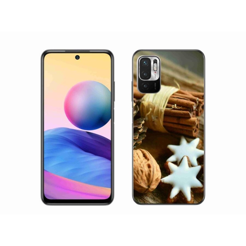 Gélový kryt mmCase na mobil Xiaomi Poco M3 Pro/5G - škorica a perníčky
