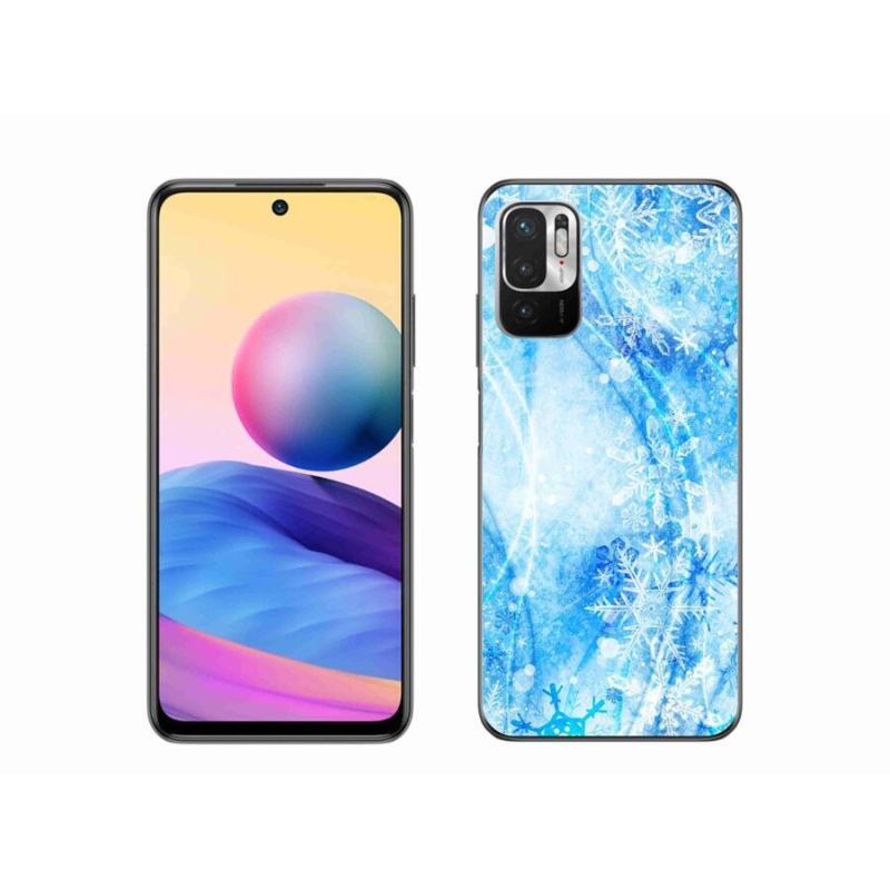 Gélový kryt mmCase na mobil Xiaomi Poco M3 Pro/5G - snehové vločky