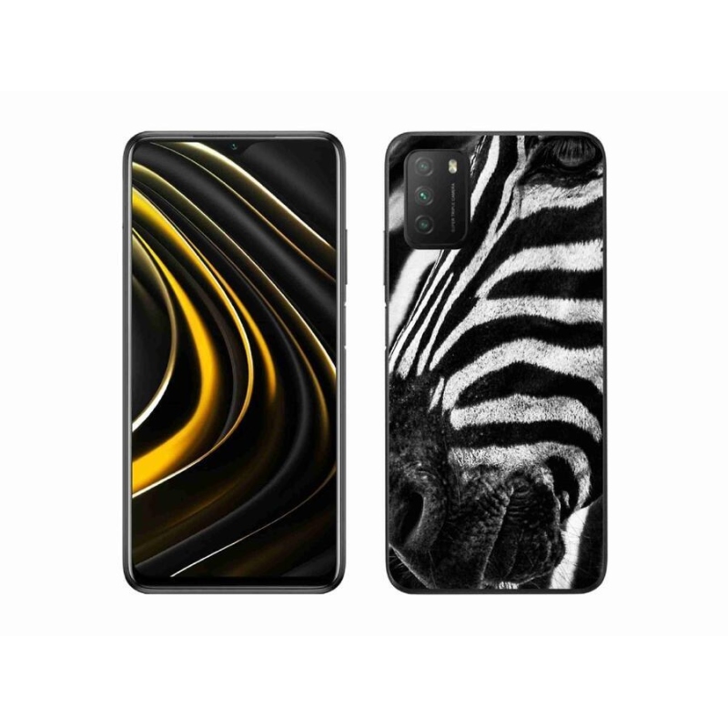 Gélový kryt mmCase na mobil Xiaomi Poco M3 - zebra