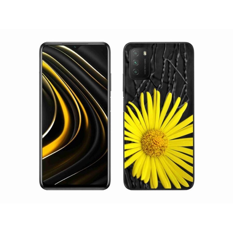 Gélový kryt mmCase na mobil Xiaomi Poco M3 - žltý kvet