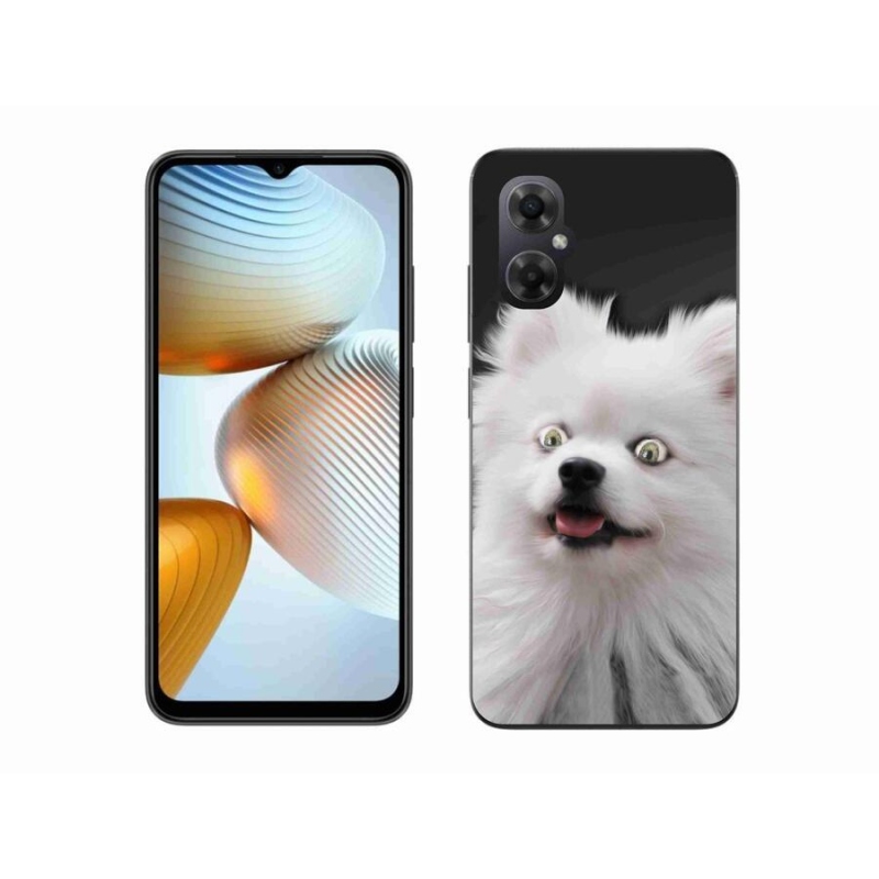 Gélový kryt mmCase na mobil Xiaomi Poco M4 5G - biely špic