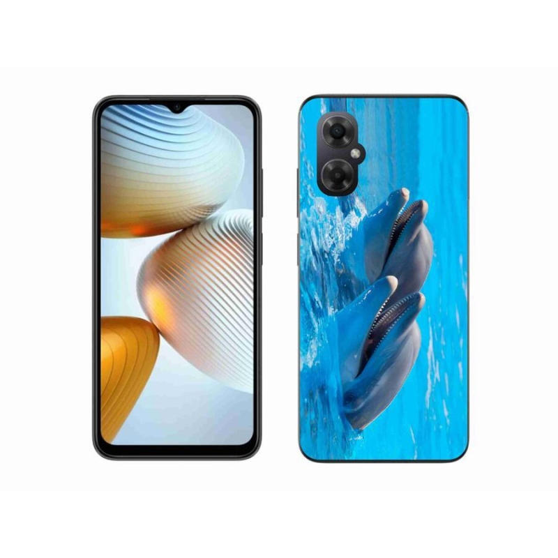 Gélový kryt mmCase na mobil Xiaomi Poco M4 5G - delfíny