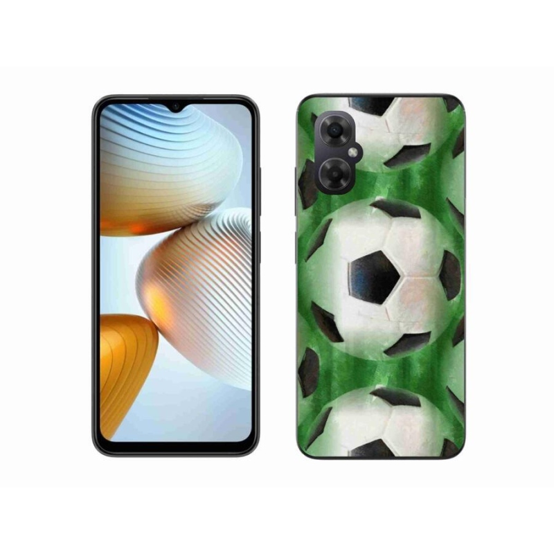 Gélový kryt mmCase na mobil Xiaomi Poco M4 5G - futbalová lopta