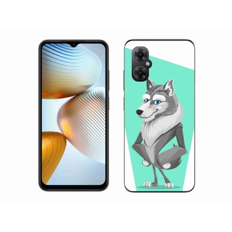 Gélový kryt mmCase na mobil Xiaomi Poco M4 5G - kreslený vlk