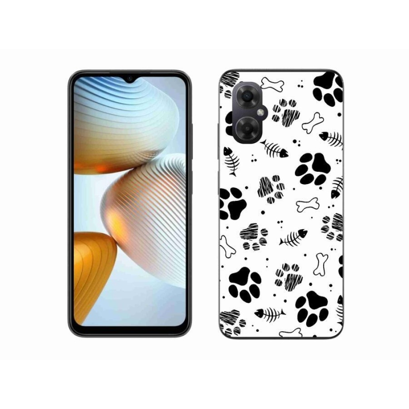 Gélový kryt mmCase na mobil Xiaomi Poco M4 5G - psie labky 1