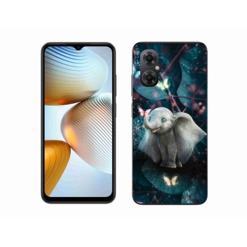 Gélový kryt mmCase na mobil Xiaomi Poco M4 5G - roztomilý slon