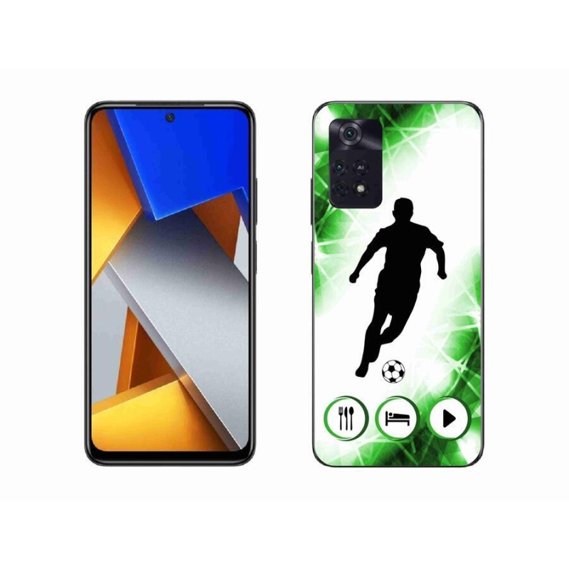 Gélový kryt mmCase na mobil Xiaomi Poco M4 Pro 4G - futbalista