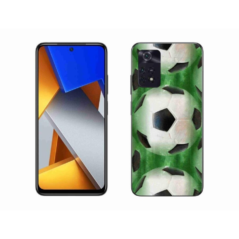 Gélový kryt mmCase na mobil Xiaomi Poco M4 Pro 4G - futbalová lopta