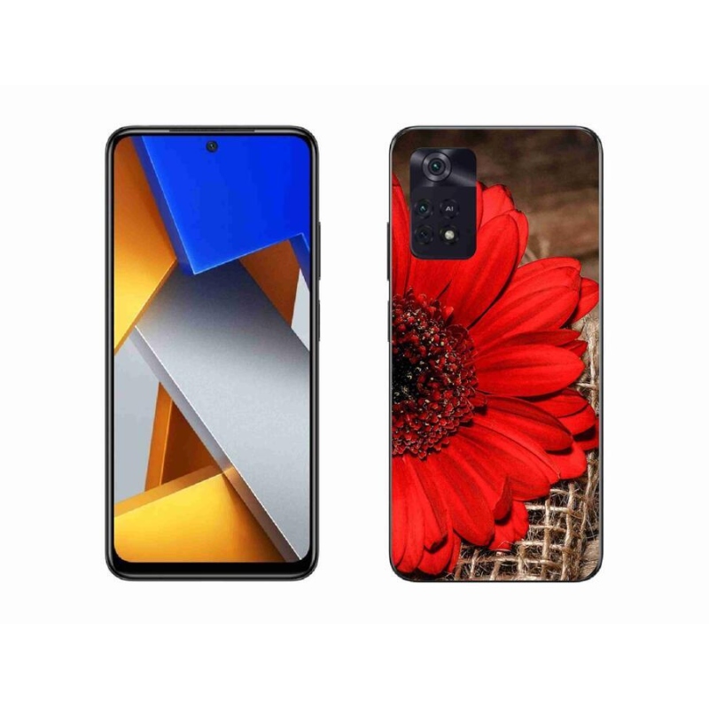 Gélový kryt mmCase na mobil Xiaomi Poco M4 Pro 4G - gerbera